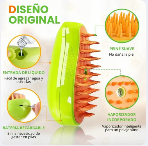 CEPILLO DE VAPOR PARA MASCOTAS 🐱🐶 | ENVÍO GRATIS